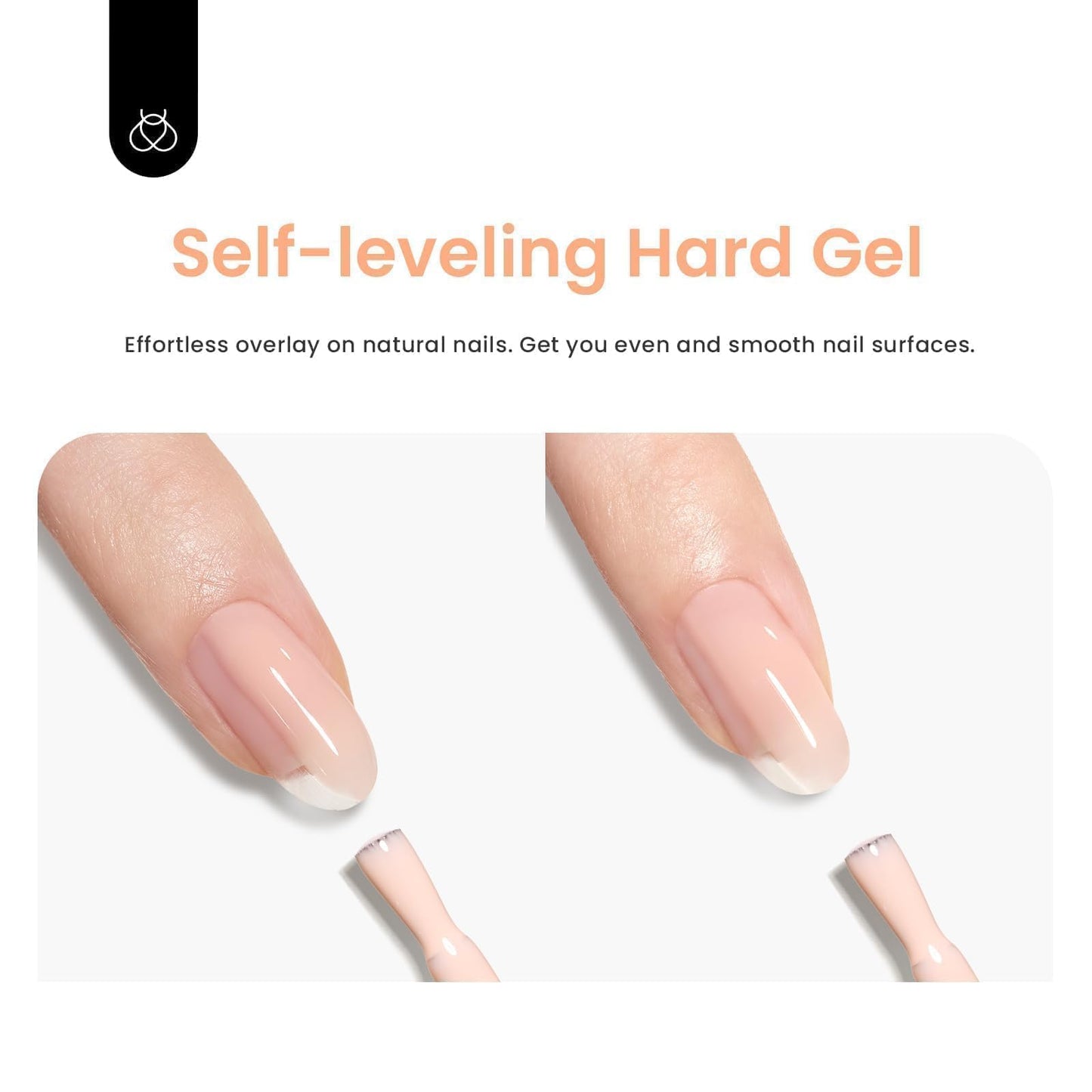 Beetles Gel Nail Polish Builder Nail Gel 5 in 1 15 ML Builder Strengthener Orange Nude Gel Builder Nail Gel Color Hard Gel Gel Beige Builder Gel Building Extension Nail Gel Cover Gel