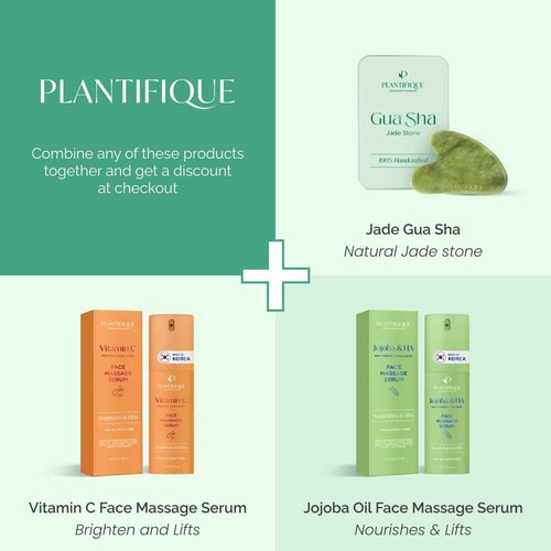 PLANTIFIQUE Gua Sha Facial Tools and Korean Skincare Clay Mask – Hydrating Mud Mask with Avocado & Superfoods