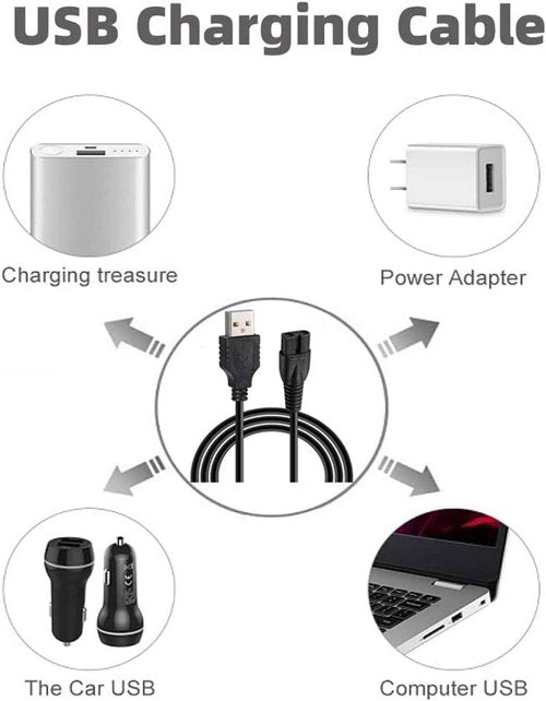 Gaolaoz for Freedom Grooming Head Shaver Charger Charging Cord Compatible with Freedom Grooming The Flexseries Electric Head Hair Shaver Charger Cord