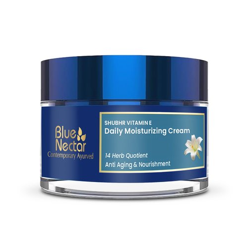 Blue Nectar Moisturizer Face Cream for Women with Plant Based VItamin E Cream | Wrinkle Cream for Face with Almond Oil, Natural Dry Skin Face Moisturizer (14 Herbs, 1.7 Oz)