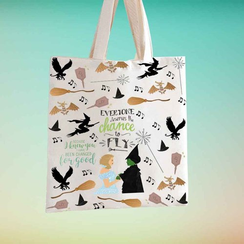TSOTMO Musical Lover Gift For Best Iadybro Musical Inspired Musical Makeup Bag Musical Theatre Gift(to fly tote)