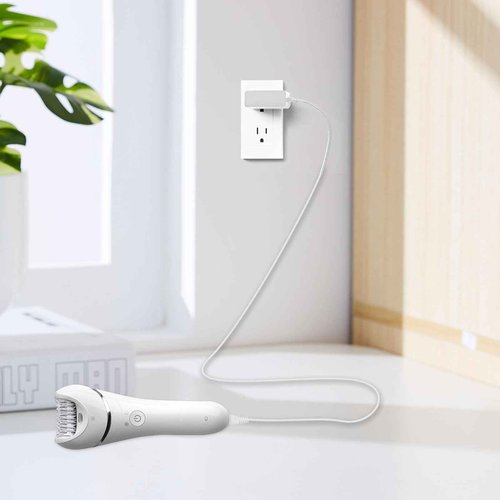 Charger Compatible with Philips Epilator Wet & Dry Series 8000 BRE700/04 BRE720/14 BRE740/14 Shaver and Trimmer for Women Replacement Power Adapter 15V Charging Cord Cable White
