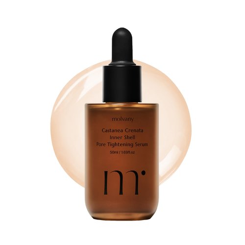 molvany Castanea Crenata Inner Shell Pore Tightening Serum - Korean Skin Care for Unclogged Pores, Sebum Control &, Face Hydrating - 1.69 fl. Oz