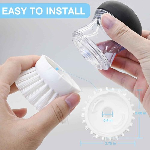 6 Pack Soap Dispensing Palm Brush Refills, Palm Brush Replacement Head