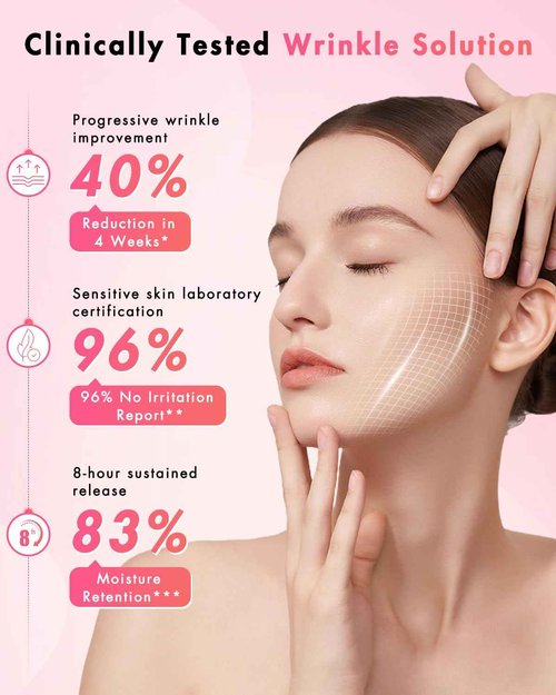 UKVOA Forehead Wrinkle Patches & Smile Line Patches & Under Eye Patches, Overnight Facial Wrinkle Treatment with Hyaluronic Acid, Aloe, Collagen & Vitamin E to Lift Smile Lines for Women 60pcs