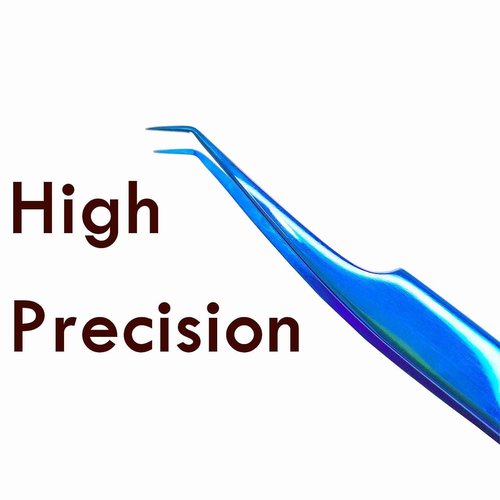 Volume Tweezers Eyelash Extensions, Lash Tweezers 45 degree Original L Shape For 0.05 0.07 0.1 0.15 0.2 Classic Lash/Mega Volume/Hybrid Lash Triple Function (Multi-Function Tweezers)
