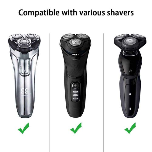 INVODA Shaver Case Compatible with Philips Norelco Electric Shaver 3800 3500 2300 2100 Rechargeable Trimmer 3D Rotary Shavers Case Black