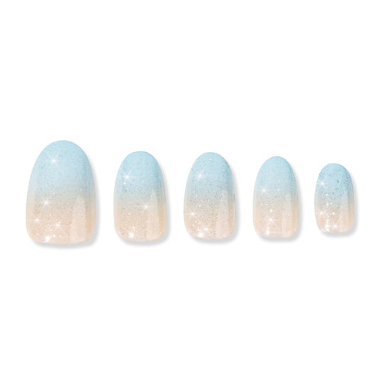 Signet Press On Nails - Daydream | Long Lasting Short Almond Nail Manicure Kit - Easy to Apply - Nail Kit includes 24 Nails in 12 Sizes, Nail Glue, Adhesive Gel Tabs, Nail File, & Cuticle Stick