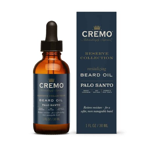 Cremo Palo Santo Beard Wash & Softener and Beard Oil Bundle - Moisturizes and Reduces Itch for 6 Fl Oz Wash & Softener and 1 Fl Oz Oil