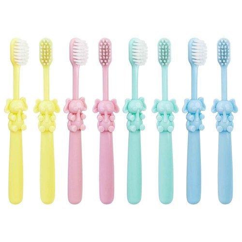 SLequipo 100 pcs Bulk Disposable Kid Toothbrushes Individually Wrapped, Toothbrushes Kids Toothbrush for Age 2+ Toddler Children Toothbrush Set Soft Bristles Boys Girls