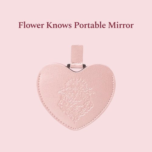 Flower Knows Strawberry Kiss Delight Set 4 Pieces Strawberry Cupid Makeup Gift Kit,Includes Lip Cream,Liquid Blush,Portable Mirror,Powder Puff,Portable Beauty for Women Girls(Strawberry Delight)