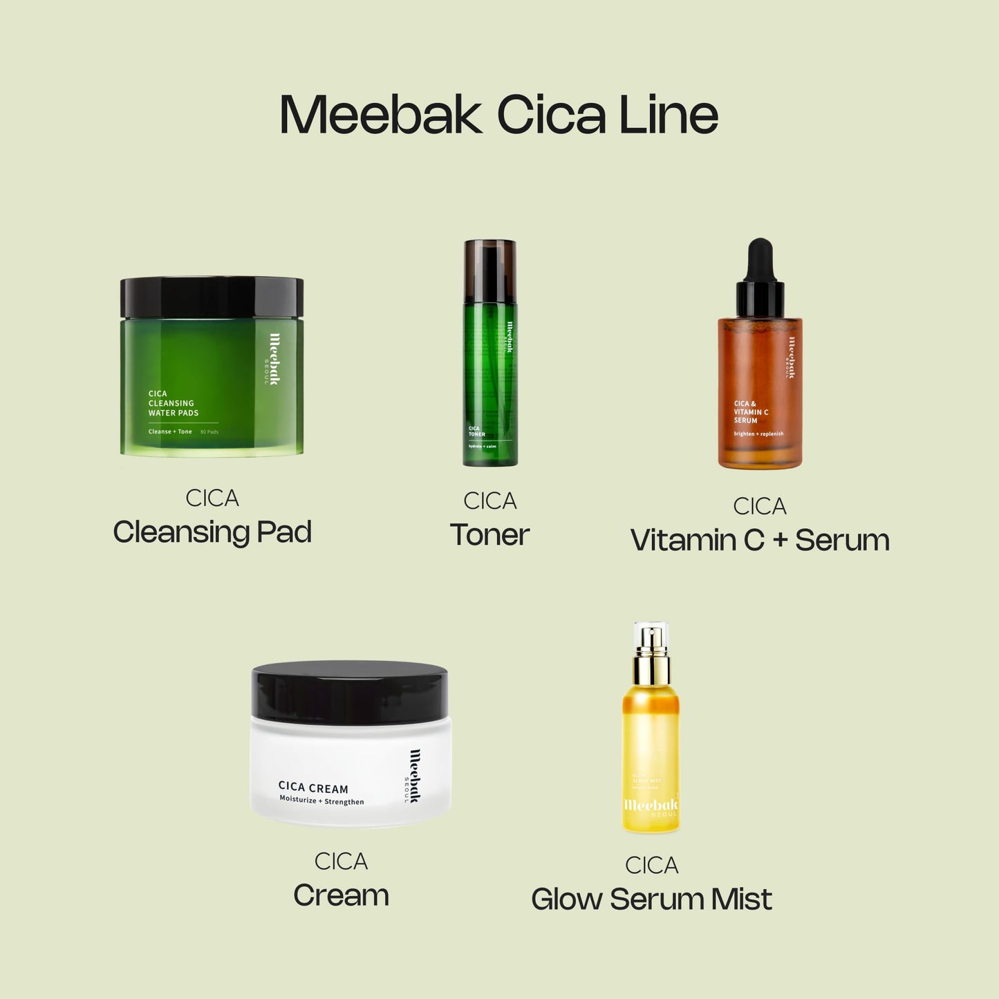 Meebak Glow Serum Mist | Hydrating Toner Spray with Yuja, Centella Asiatica & Plant Squalane | Soothing & Rejuvenating Korean Skincare for Radiant, Glowing Skin