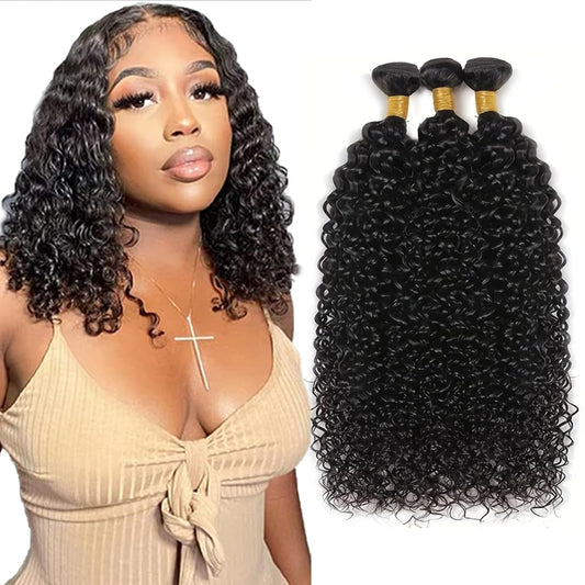 Dark Brown Human Hair Bundles Chocolate Brown Bundles #4 Brown Human Hair Bundles 14 16 18 inch Brown Wet and Wavy Bundles for Women