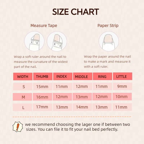 LARSOOY Nails Handmade Press On Nails Middle Square | Hand Painted Reusable False Nails with Unique Halloween Designs | 10 Pcs (Halloween Drawing, M)