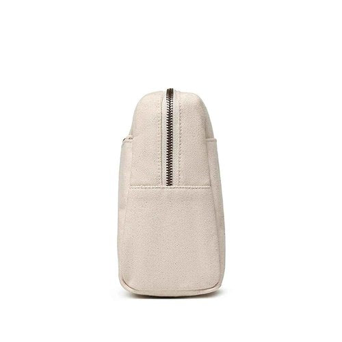 YONBEN Cosmetic Bag Makeup Bag Organizer with Multi-pocket Compartments Lightweight Travel Toiletry Bag for Women Interior and Exterior with Zippered Pockets (Beige)