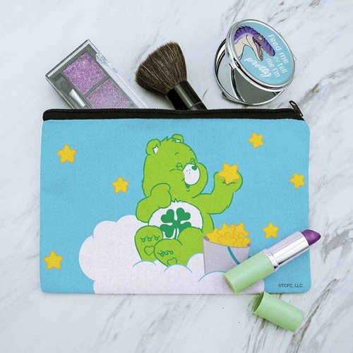 GRAPHICS & MORE Care Bears Good Luck Bear Makeup Cosmetic Bag Organizer Pouch