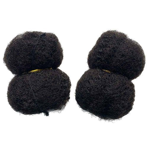 Tight Afro Kinky Human Hair for Dreadlocks,Ideal for Making Locs,Repair Extensions,Twist or Braids 2 Bundles/Package Natural Black #1B 10inch
