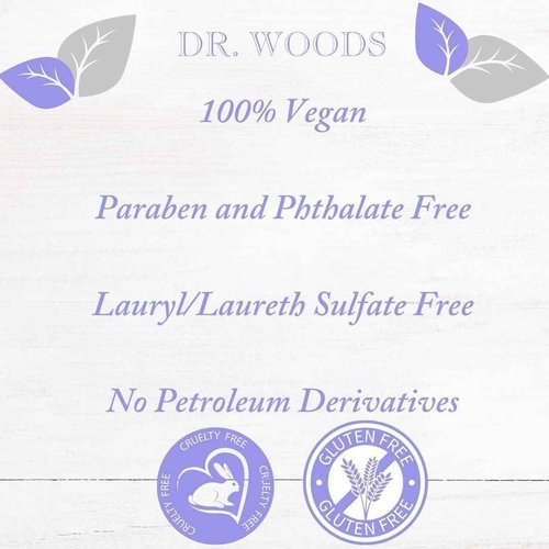 Dr. Woods Lavender Liquid Castile Soap - Castile Soap with Pure Lavender Oil, Body Wash for Men and Women, Natural Cleanser for Face, Hands, and Body - 32 Fl Oz, Pack of 3