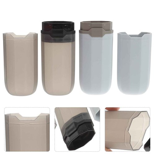 SUPVOX 2Pcs Toothbrush Travel Case: Portable Toothbrush Holder Dustproof Protective Cover for Outdoor and Daily Use