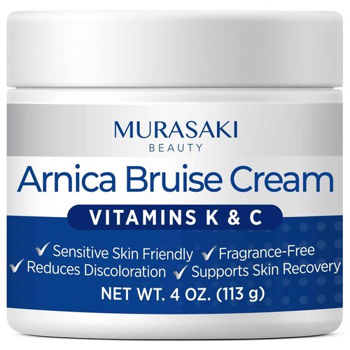 Arnica Bruise Cream Extra Strength: Fast Healing for Bruising and Swelling on Thin & Sensitive Skin - Enriched with Arnica Montana & Vitamins K, C & E - Daily Care for Teens, Adults & Seniors 4oz