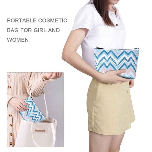 Kamo Makeup Bags - Cosmetic Bag for Women Zipper Pouch Travel Cosmetic Organizer Travel bags for toiletries Pencil case