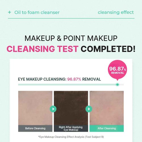 MAKE P:REM Safe Me. Oil to Foam Cleanser, Korean Face Wash, Gentle Transforming Makeup Remover for Sensitive Skin, 6.76 Fl Oz, 200ml