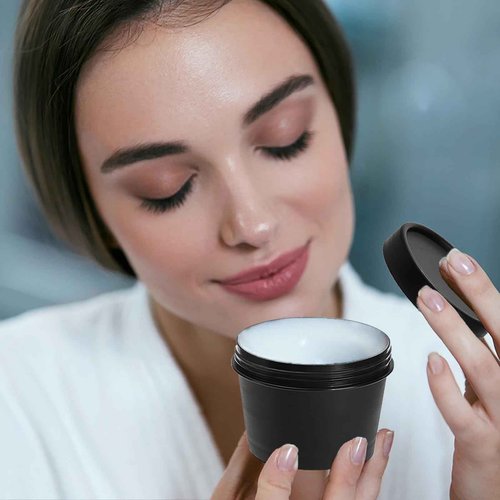 Nicunom 20 Pack Plastic Cosmetic Container Jars, Leakproof 4 Oz Lotion Container Travel Storage Jar Refillable Plastic Jars with Lids for Ointment, Cream, Makeup, Slime, Beauty Product
