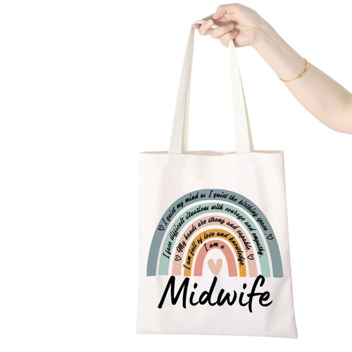 WCGXKO Trainee Midwife Gift Future Midwife Thank You Zipper Pouch Cosmetic Bag (Midwife Tote)