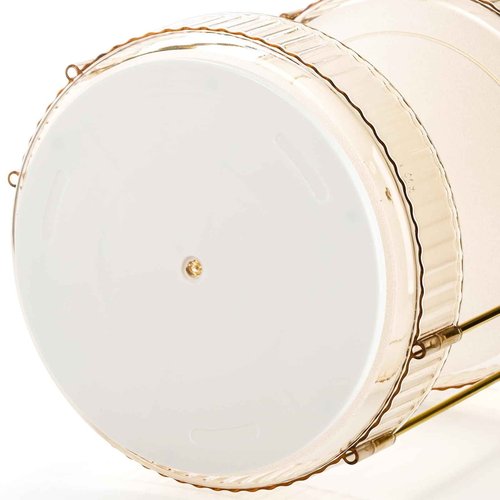 Cididu 360 Rotating Makeup Organizer, 3 Tiers Plastic Bathroom Spinning Holder Rack, Round Lazy Susan Organizer, Large Capacity Countertop Shelf for Cosmetics, Perfume, Skincare, Spice, Toiletries