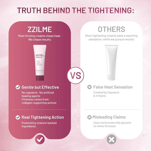 ZZILME B TIGHT Cellulite Cream – Butt Firming Cream for Smoothing, Tightening & Lifting Booty & Arms, Reduces Cellulite Appearance Korean Skincare 4.23 Fl Oz