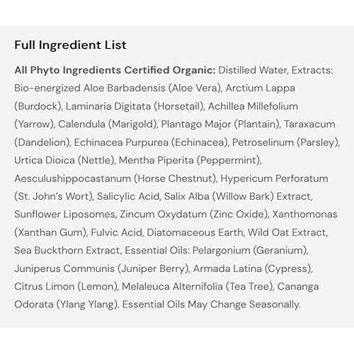 Oil Control Formula, 2oz ? Clarifying Serum with Willow Bark, Zinc Oxide & Burdock Root ? Organic, Vegan ? Fights Breakouts & Balances Oily Skin
