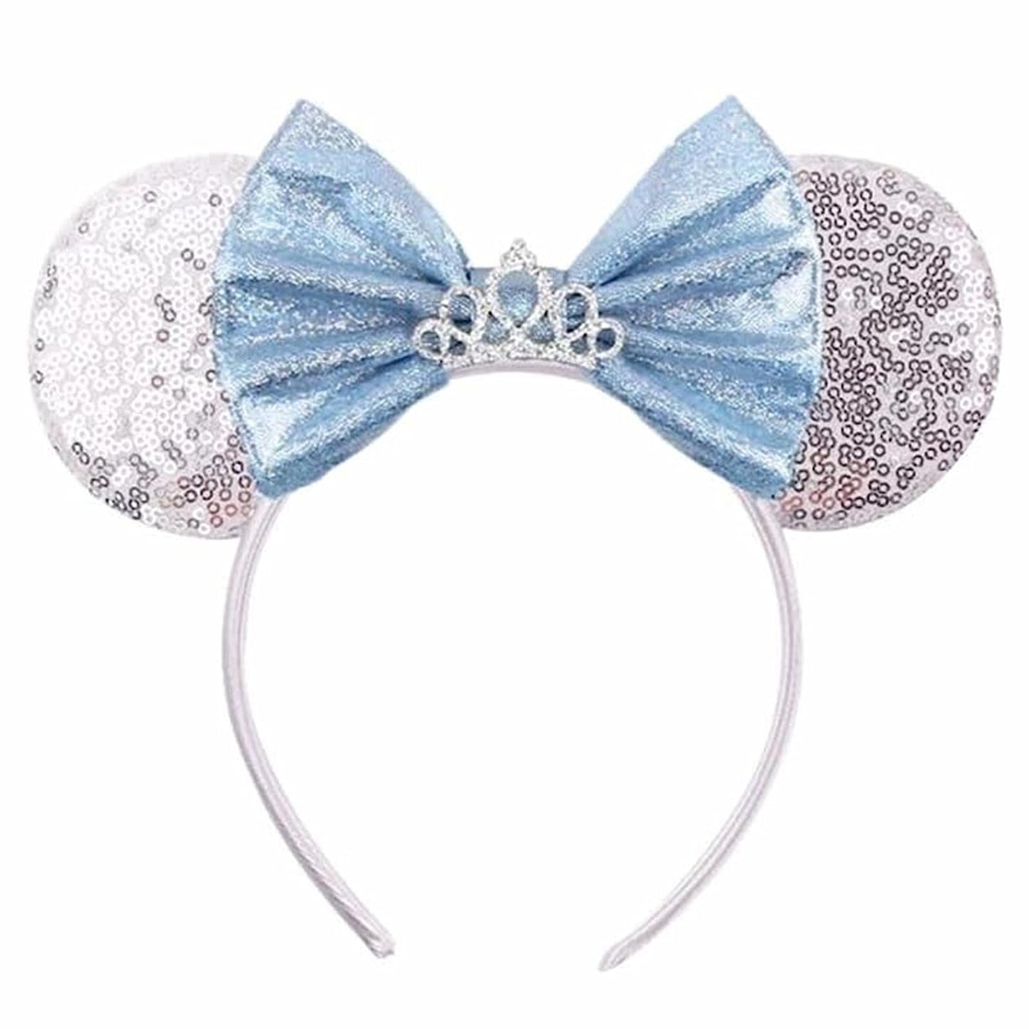 JOYFISCO Mouse Ears Headbands Shiny Bow Mouse Ears Headband Glitter Party Princess Decoration Cosplay Costume for Women Girls