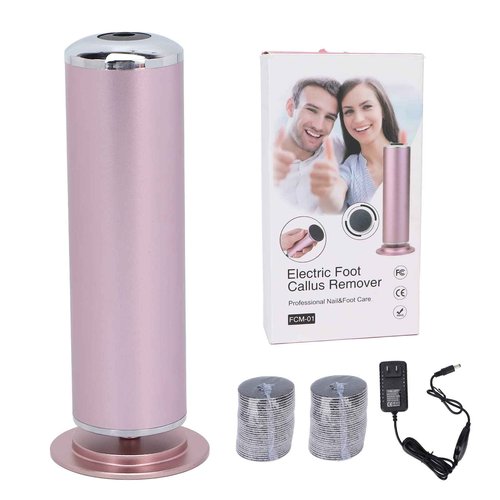 Electric Foot Callus Remover, Professional Foot Sander Grinder Scrubber Foot File Pedicure Tools Dead Skin Removal Pedicure File Sander with 60pcs Replacement Sandpaper for Home and Salon Use