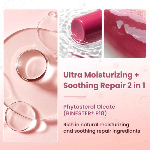 CATKIN Glossy Lip Balm 3pcs Gift Set, Ultra Hydating Glow Lip Tinted Jelly Plump Melting Balm Shea Butter Repair Soothing For Dry Lips Dewy Finished 0.12 oz 01