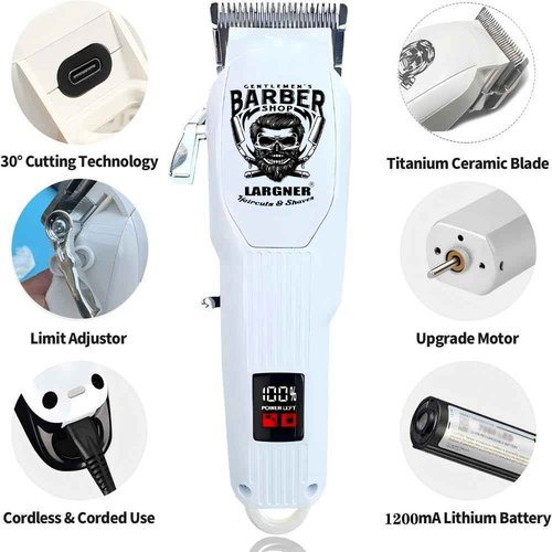 Hair Clippers for Men Professional, Beard Trimmer Kits & Sets, Electric Shavers, Hair Clippers & Trimmer Ceramic T-Blade, for Barber, for Gifts