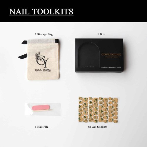 Handmade Press On Nails Short Almond Reusable Press On Nails Women Gifts French Rainbow Nails COOLYOUNG Handmade Nails, 15 PCS, Size M
