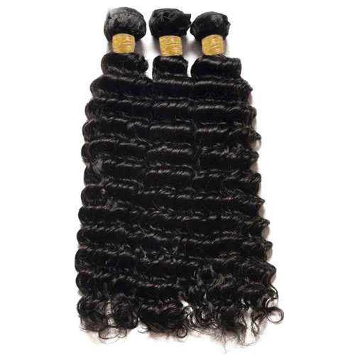 Brazilian Human Hair Bundles Deep Curly Bundles 14 14 14 Inch Unprocessed Virgin Remy Hair Deep Wave Human Hair for Black Women Soft and Healthy Extension