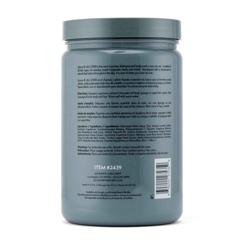 JOHNNY B. Professional All Over Hair Shampoo and Body Wash 32 oz.