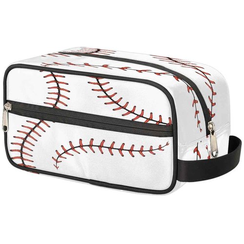 ADTASU Baseball Toiletry Bag for Kids Boys Toiletry Pouch Waterproof Small Dopp Kit for Kids Hanging Wash Bag Cosmetic Bag Toiletry Bag for Travel Essential