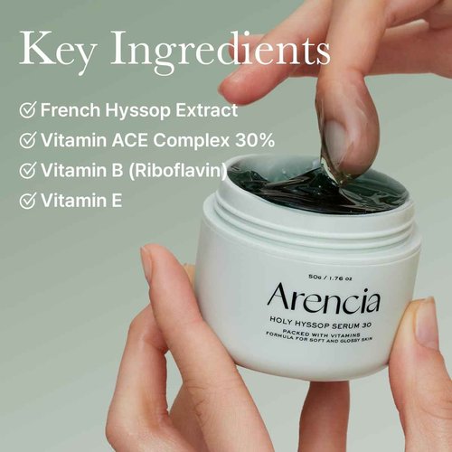 Arencia Overnight Face Mask Serum Duo [Glow Hyssop + Red Collagen ] for Glass Skin, Korean skincare