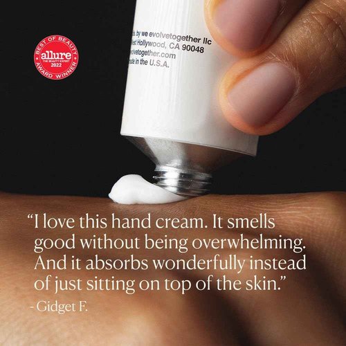 evolvetogether Hydrating Hand Cream for Women & Men | Nourishes, Protects & Moisturizes Dry Hands | No Sticky or Greasy Residue | Cruelty-Free, Paraben-Free | Made in USA (Havana, 1.7 Oz)