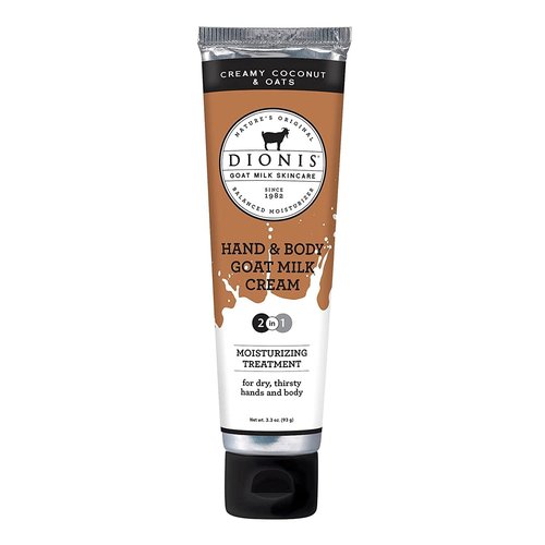Dionis Creamy Coconut & Oats Lotion (8.5 oz), Hand and Body Cream (3.3 oz) Bundle