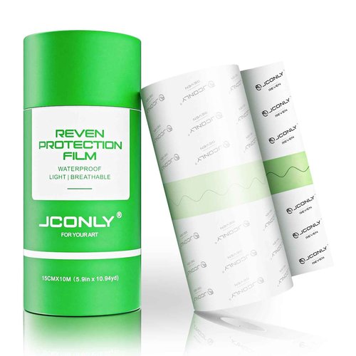 Tattoo Transparent Film Roll 5.9"x 10.9 Yards Tattoo Cover Up Tape, Second Skin Tattoo Bandage Wrap for Initial Healing Protective and Skin Repair
