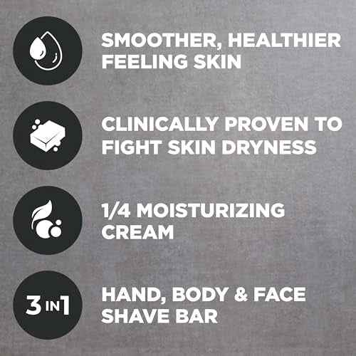 DOVE MEN + CARE Hand & Body Face + Shave Bar Sensitive Skin 6 Count for sensitive skin 3.75 oz