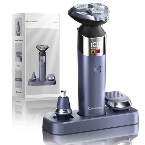 3 in 1 Electric Razor for Men,Cordless Electric Shaver,Men's Grooming kit for Beard,sideburn,Body Hair,Nose and Ear Hair,face,Waterproof,USB-C Charging,Men's Gift