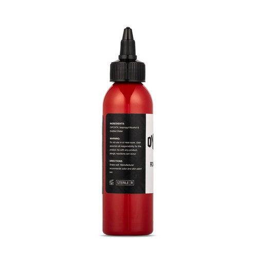 Dynamic Color Co Burgundy Red Tattoo Ink: Vibrant, Sterilized, Vegan & USA-Made Since 1990 – Trusted by Artists Worldwide (4oz Bottle)