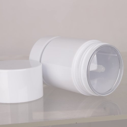 COSIDEA 6pcs White Round empty 75g / 2.5OZ deodorant containers Bottom Filling large twist up tubes for hair wax chapstick bottle