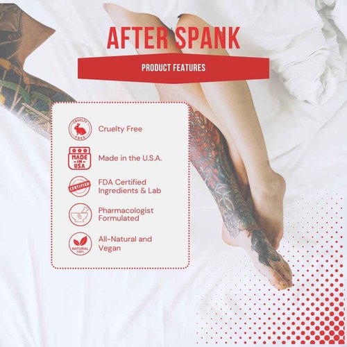 Dr. Tush's After Spank – Cooling Aftercare Gel for Post-Play Skin Support | Vegan Formula with Arnica, Vitamin E & Peppermint | 30ML Airless Pump