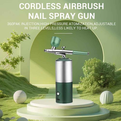 Oxygen Facial Machine,Facial Steamer Home Facial Spa with Rechargeable and Portable High Pressure,Oxygen Sprayer for Skin Rejuvenation,Green