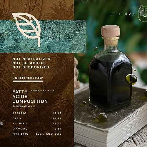 Tamanu Oil | No Chemicals | Natural Scent | Unrefined, Raw, Cold Pressed, Solidifies in Winter | Wild Grown Organic Indian Origin | DIY Face, Body, Scalp & Hair | Aluminium Bottle 20.9 Fl Oz
